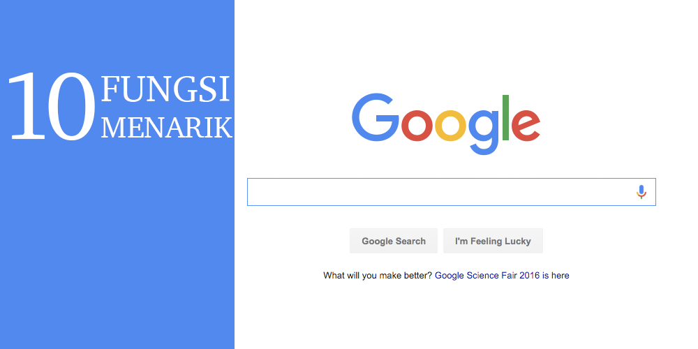 10 Fungsi Menarik Google Yang Anda Tak Tahu