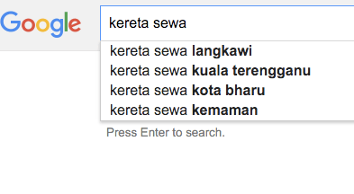 google autosuggest wan yusof