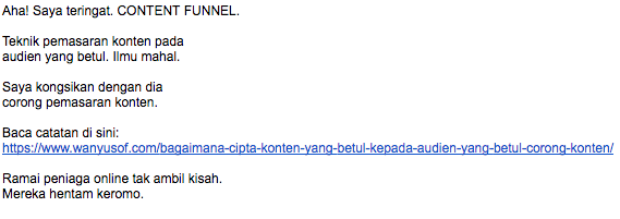 email dari wanyusof