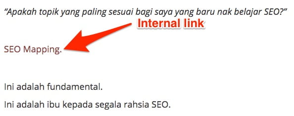 internal link