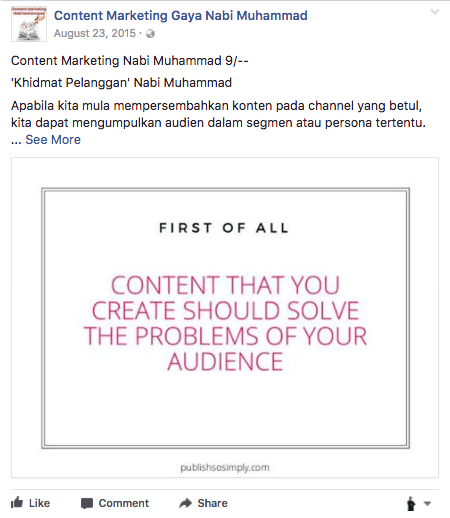 content marketing gaya nabi muhammad