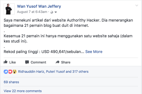 penulisan wan yusof wan jeffery