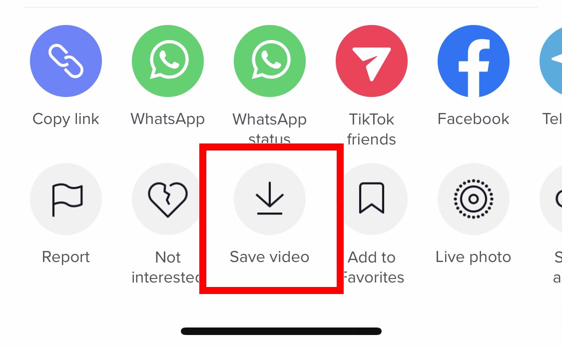 save video tiktok